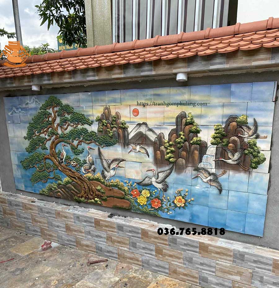 Những lưu ý khi treo tranh tùng hạc diên niên