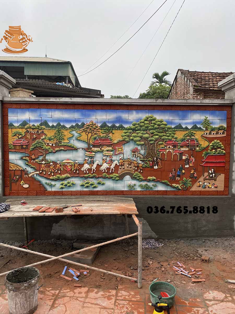Cách treo tranh vinh quy bái tổ hợp phong thủy