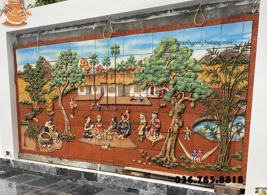 Vì sao tranh gốm tứ đại đồng đường được yêu thích?