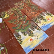 Tranh gốm tứ quý